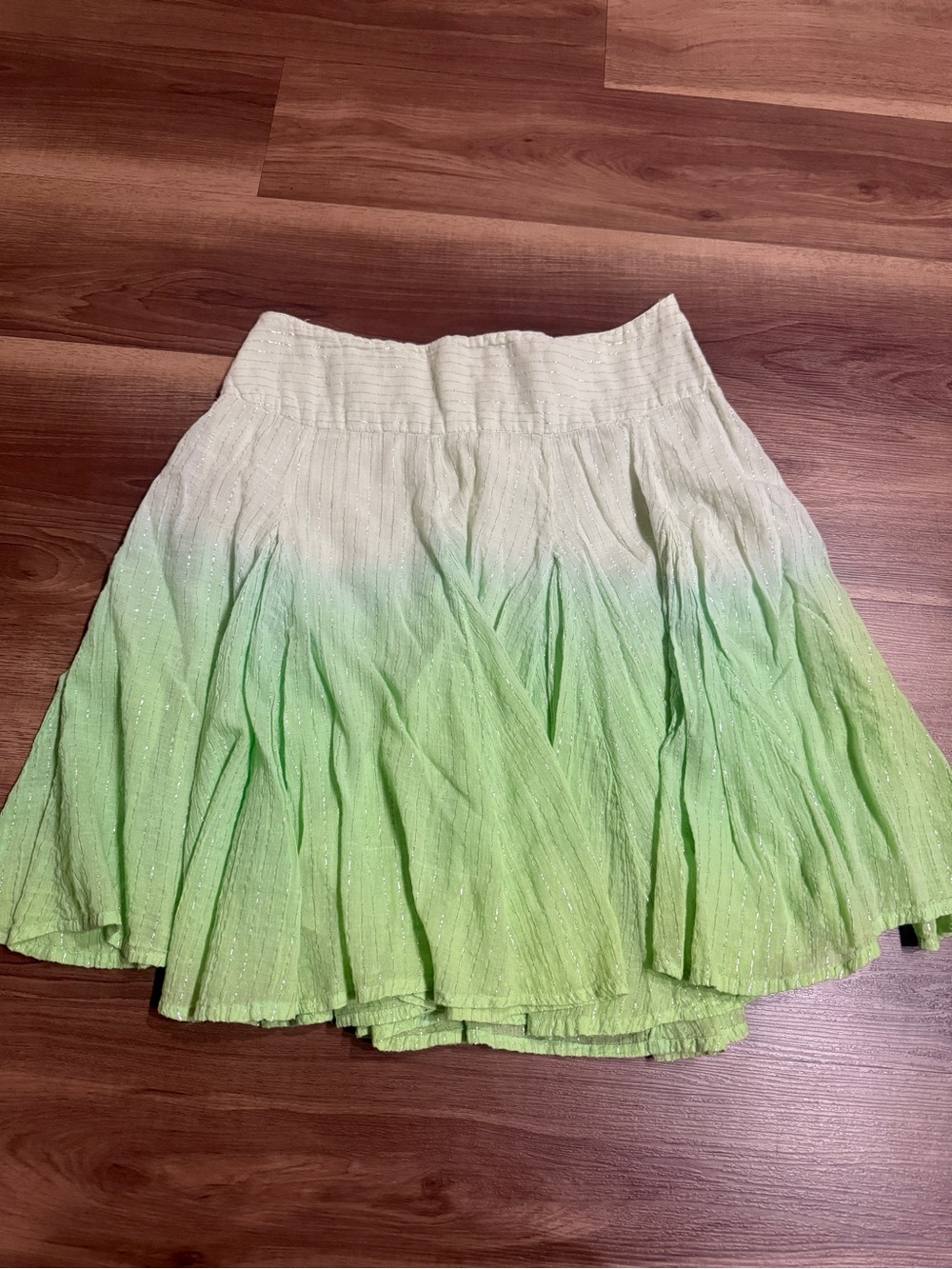 Y2K Green Ombre Skirt